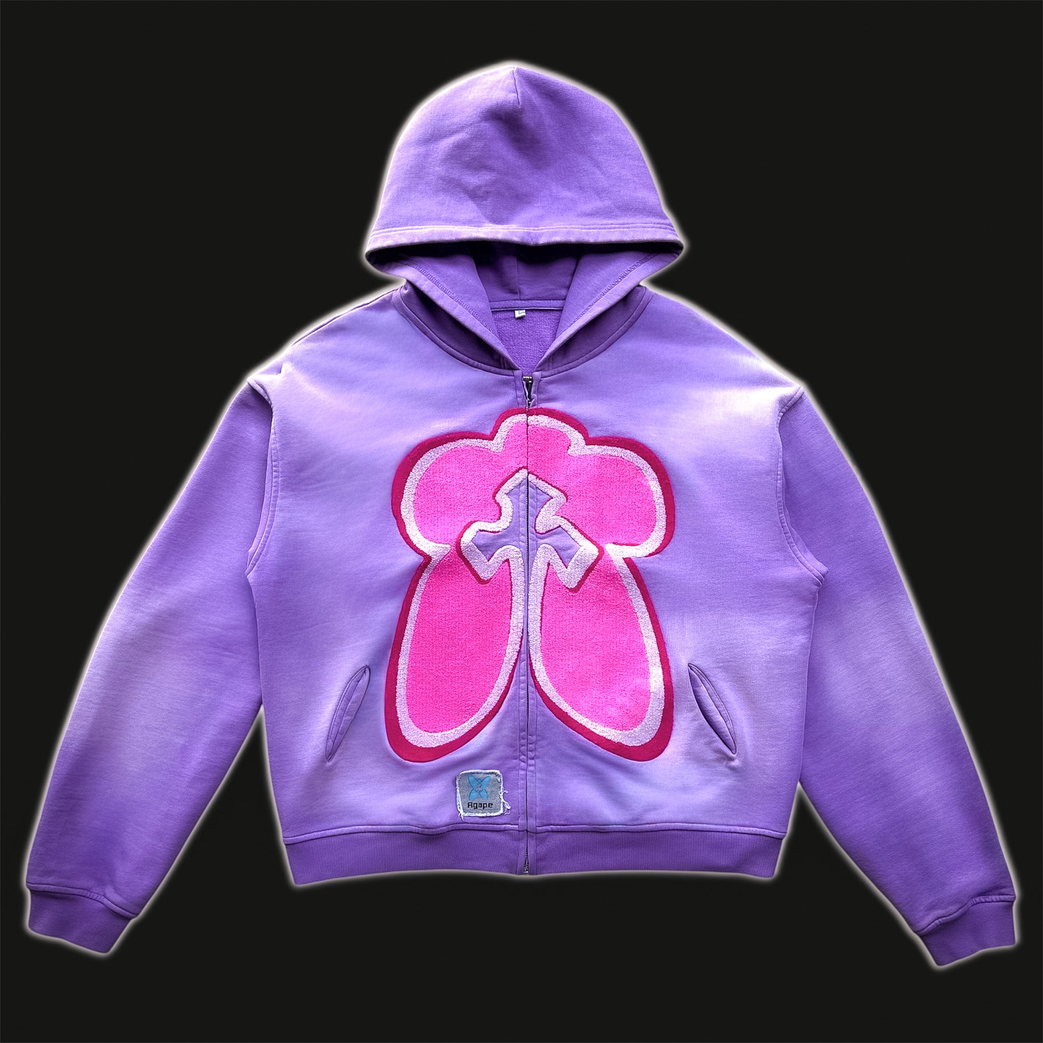 MAGENTA BOXY HOODIE