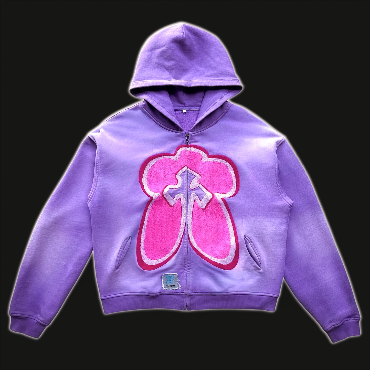 MAGENTA BOXY HOODIE