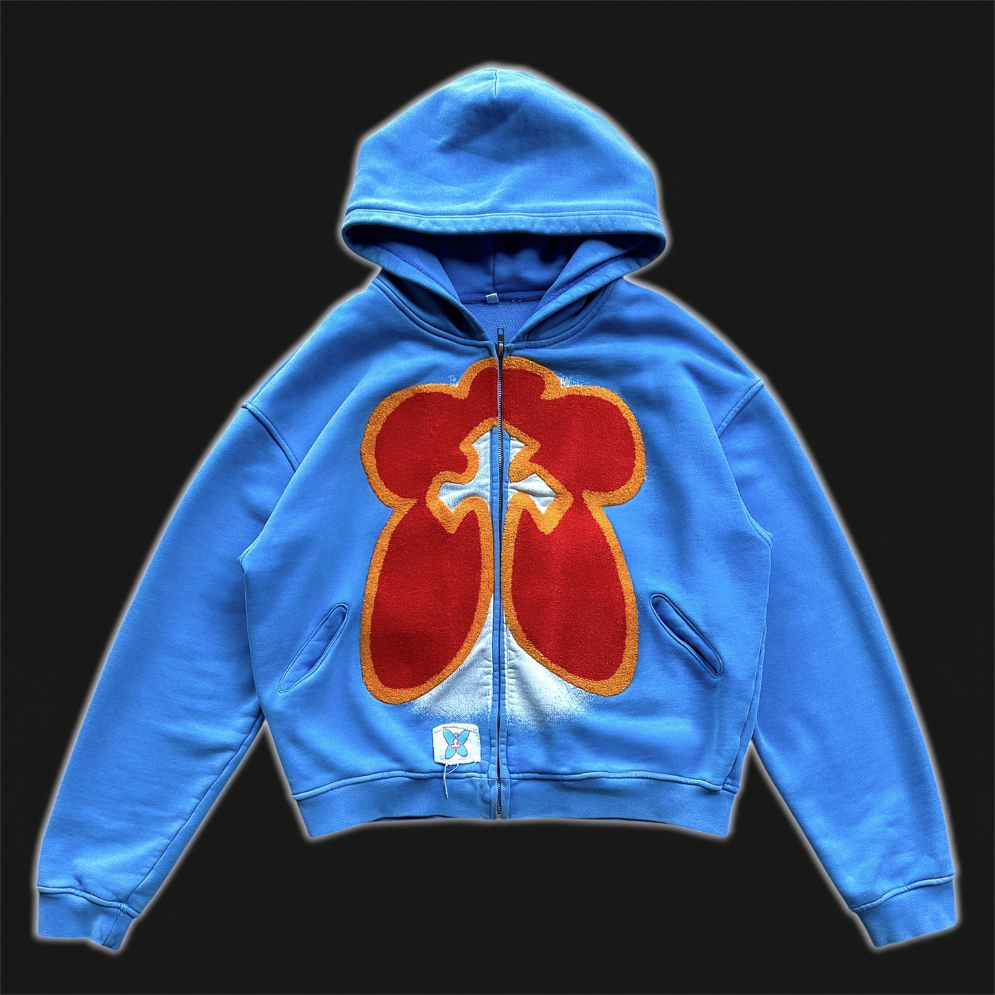 SKY BLUE BOXY HOODIE